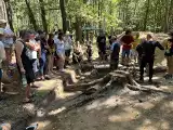 Podwójny kurhan - cenne odkrycie w lesie w Rekowie (gmina Polanów) [ZDJĘCIA, WIDEO]