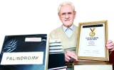 Józef Godzic ułożył ponad 150 bilionów palindromów i trafił do Księgi rekordów Guinnessa.