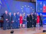 Jarosław Kaczyński i premier Mateusz Morawiecki w Białymstoku. Konwencja Wyborcza Prawa i Sprawiedliwości. Wybory do Europarlamentu 2019