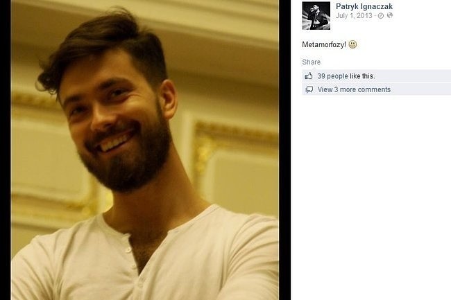 Patryk Ignaczak (fot. screen z Facebook.com)
