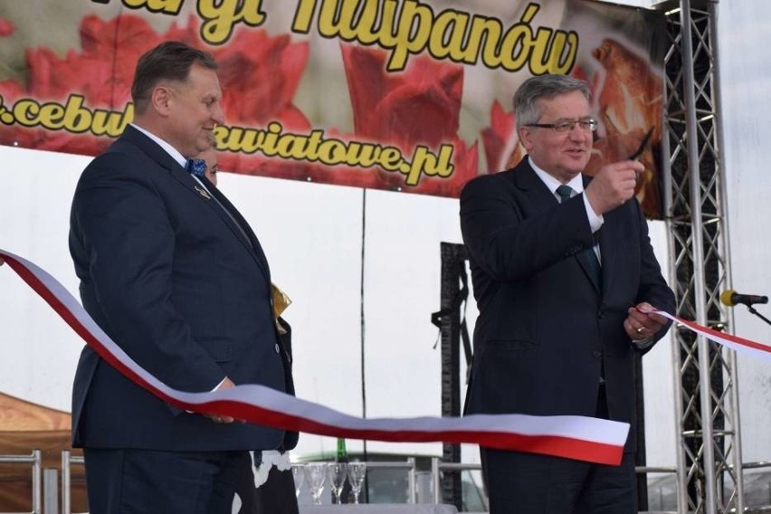 Chrzest tulipana "Bronisław Komorowski" w Chrzypsku Wielkim