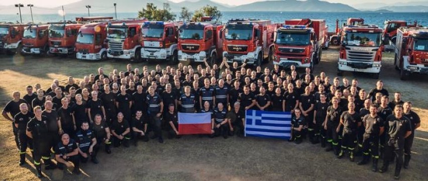 Grecja 2021. Gnieźnieńscy strażacy wracają z Grecji. Gasili tam pożary