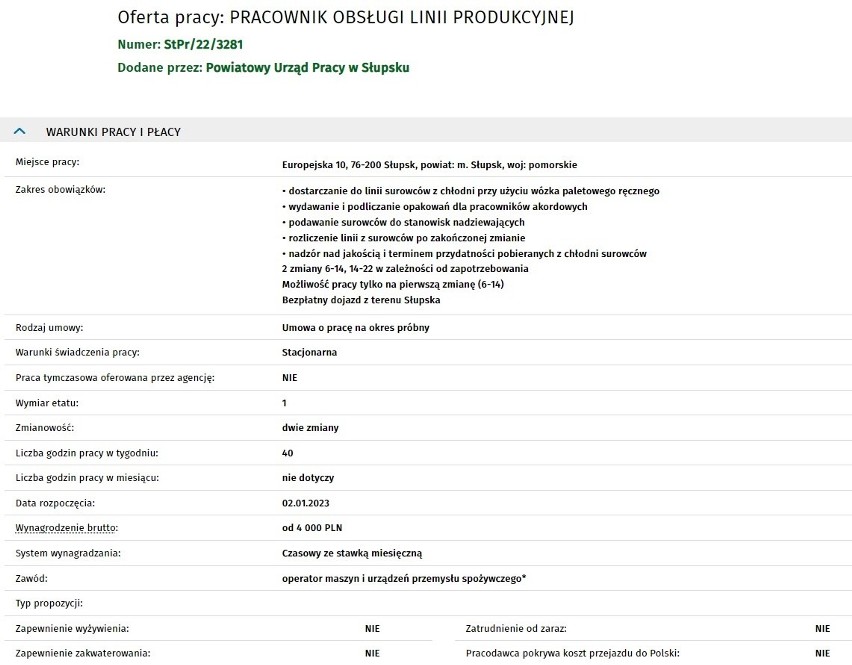 Najnowsze oferty pracy ze Słupska i okolic.

>>>>