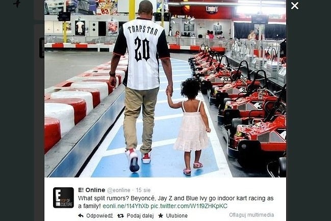 Jay-Z i Blue Ivy na torze kartingowym w Kalifornii (fot....