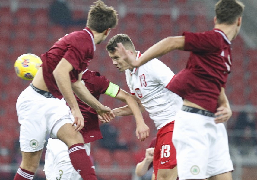 Polska pokonała Łotwę na stadionie Widzewa w Łodzi. Walka o awans na Euro U21. Zdjęcia