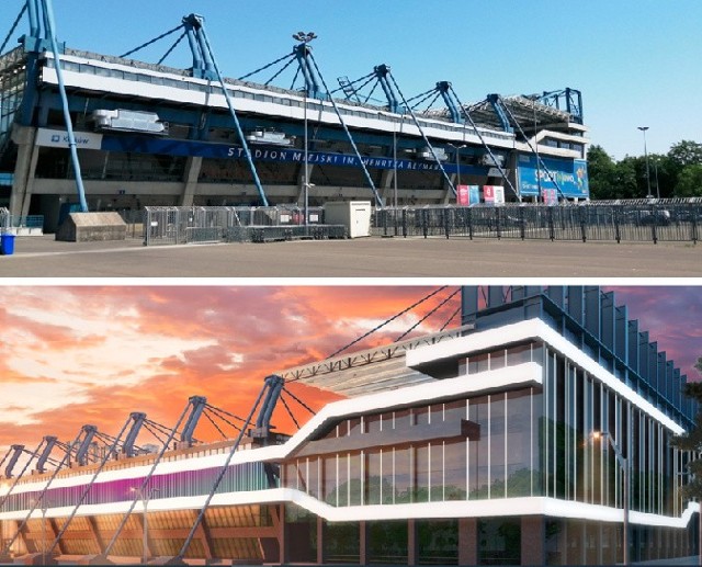 Plan dotyczący modernizacji stadionu Wisły przewidywał upiększenie elewacji obiektu wraz z podświetleniem. Z tego drugiego elementu zrezygnowano ze względu na zbyt duże koszty.