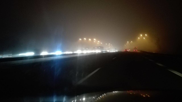 Korek na autostradzie A4 w Katowicach