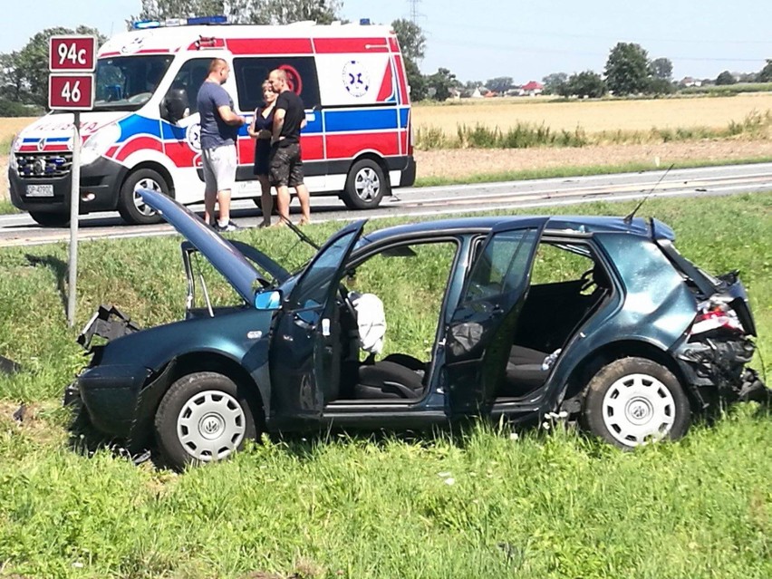 Wypadek na obwodnicy Opola. Dwie osoby poszkodowane