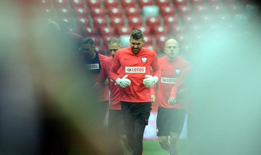 Trening przed meczem Polska - Litwa