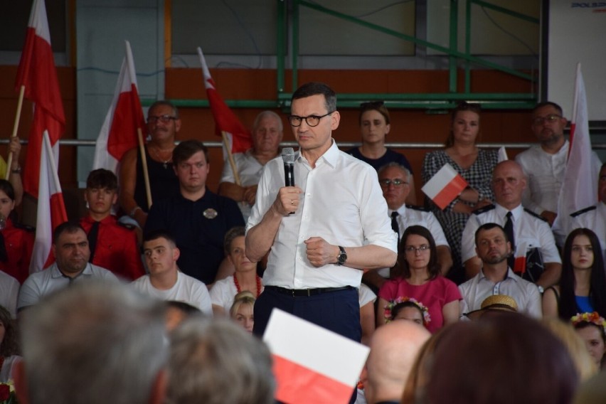 Premier Mateusz Morawiecki spotkał się z mieszkańcami Koła....