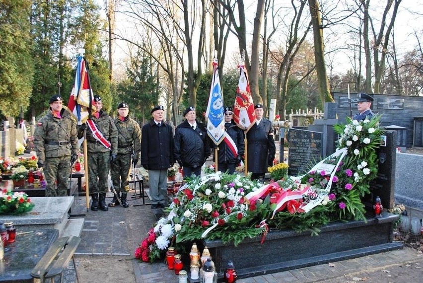 W czasie ceremonii pogrzebowej w kwaterze Dowborczyków, w...