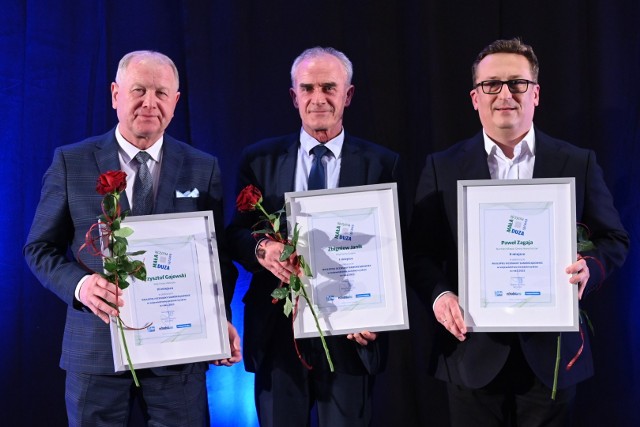 Oto  trzech najlepszych samorządowców w województwie świętokrzyskim. Od lewej Krzysztof Gajewski, Zbigniew Janik i Paweł Zagaja