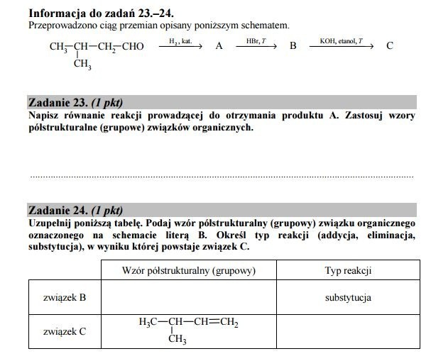 Stara matura 2016: CHEMIA rozszerzona [ODPOWIEDZI, ARKUSZ CKE]