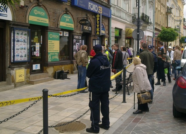 Nożownik zaatakował ekspedientkę w centrum Tarnowa.