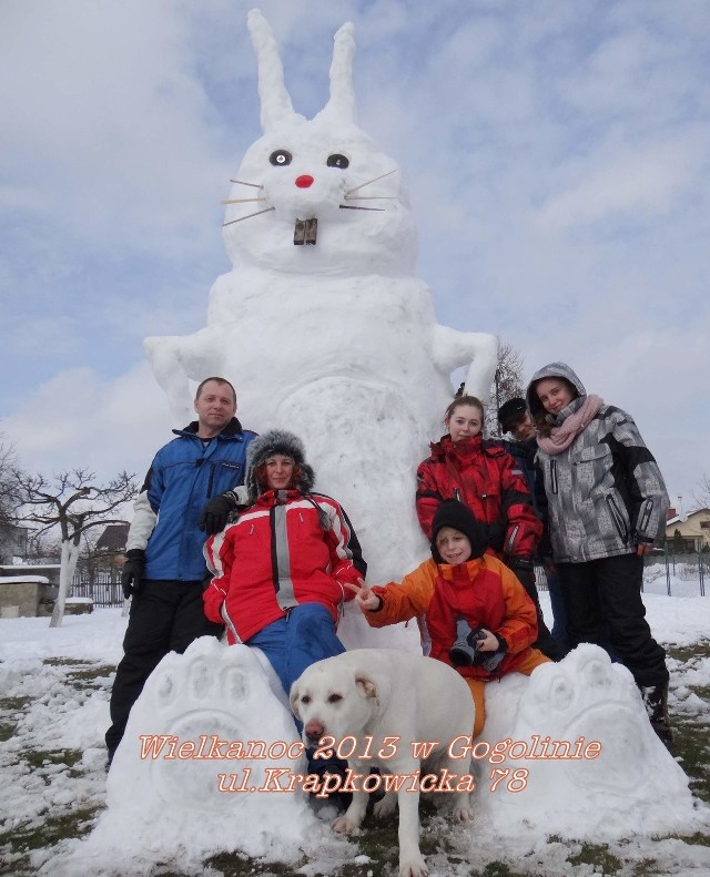 422 cm wysokości miał zając wielkanocny, który powstał w czasie świąt w Gogolinie. Twórcy zająca to:Janusz, Katarzyna i Jakub Bajorek, Marta i Justyna Spilarewicz, Paweł Nowak i Joachim Barański