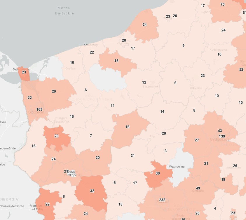 Koronawirus - woj. zachodniopomorskie, 12.04.2021