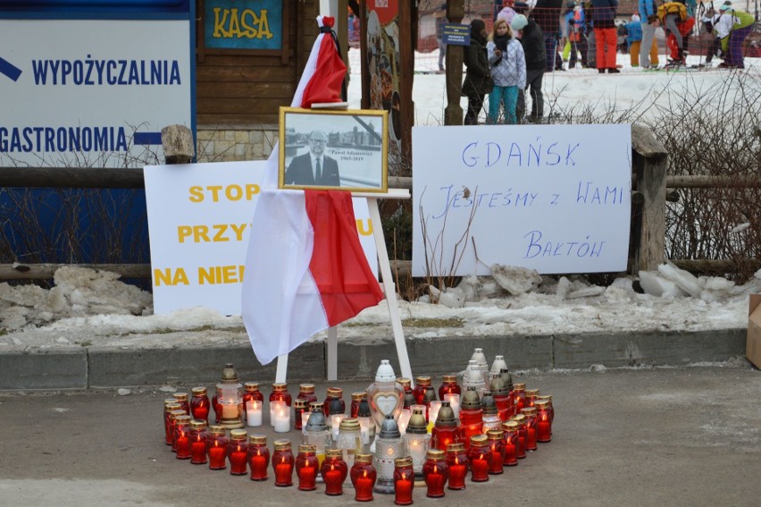 Bałtów solidarny z Gdańskiem. "Sound of silence" na stoku w dniu pogrzebu prezydenta Pawła Adamowicza