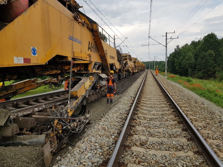 Prace na szlaku Włoszczowa - Rykoszyn.