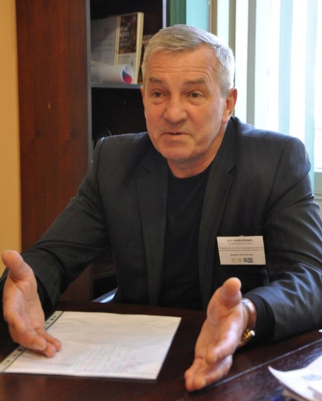 Jurij Prokopenko, zastępca mera miasta Kreminna w obwodzie ługańskim na Ukrainie.
