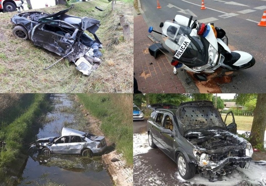 Najgroźniejsze wypadki drogowe w regionie w czerwcu (zdjęcia)