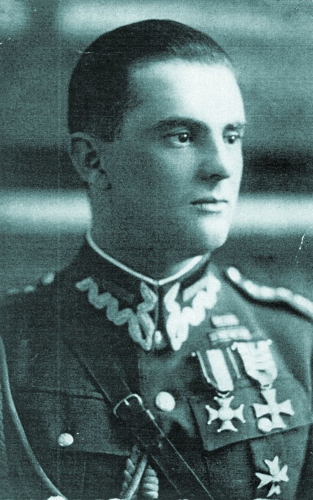 Henryk Borucki w mundurze rotmistrza 11. Dywizjonu Artylerii Konnej w Bydgoszczy