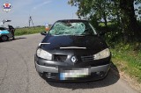 Wypadek w Borowinie. Kierowca renault potrącił rowerzystkę                               