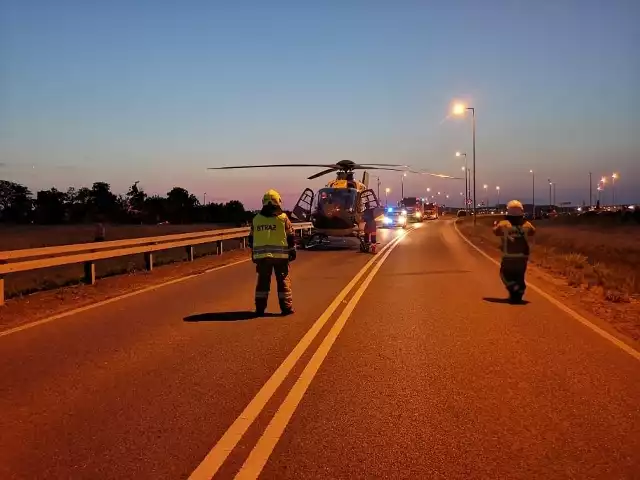 Na obwodnicy Gdowa doszło do zderzenia motocykla z samochodem osobowym. Wypadek miał miejsce we wtorek (6.07. 2021) ok. godz. 21