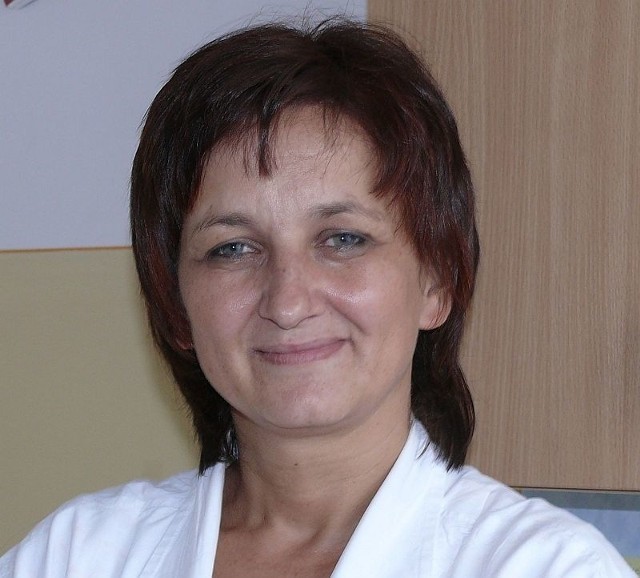 Renata Dudek, pielęgniarka ze Stalowej Woli zachęca do zaszczepienia się na grypę.