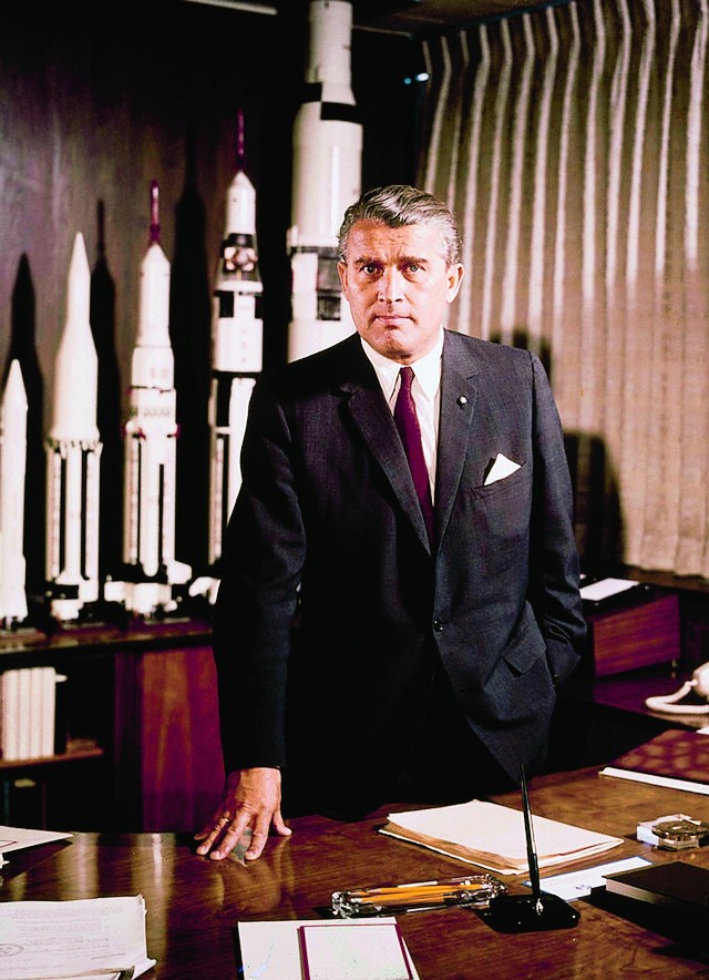 Wernher von Braun, twórca V-2, już podczas pracy dla Amerykanów