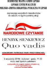 W Lipsku będzie Narodowe Czytanie "Quo Vadis" Sienkiewicza