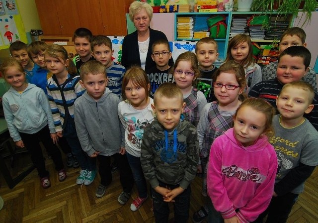 Teresa Denkowska, wychowawczyni klasy 1 B ze swoich wychowanków jest niezwykle dumna.