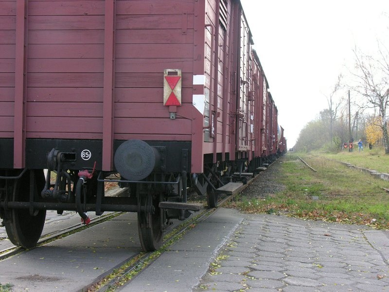Historyczny pociąg na trasie Brzeg-Nysa...