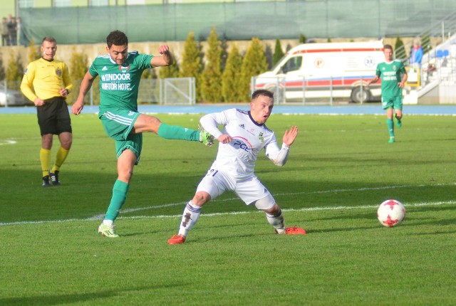 Rossi Leandro, strzelec zwycięskiego gola dla Radomiaka w  meczu z GKS Bełchatów.