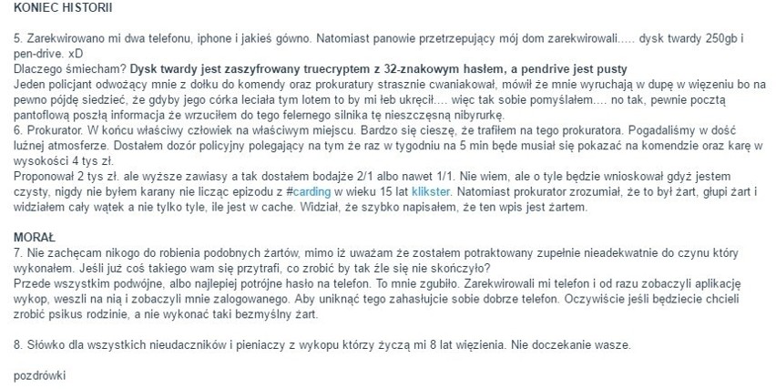 Mężczyzna napisał na Wykopie, że wrzucił rurkę do silnika....