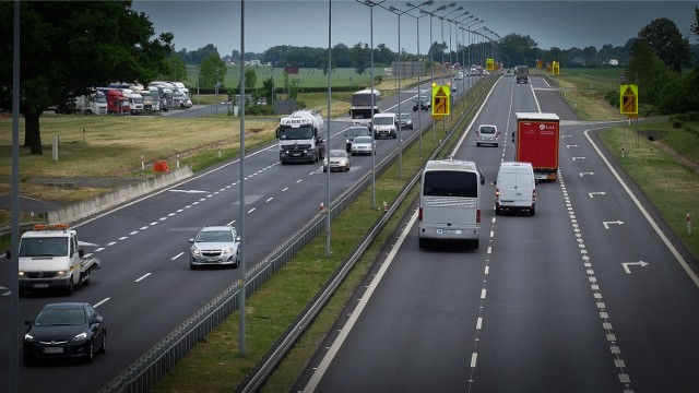 Wypadek w pobliżu węzła Brzezimierz, zdjęcie ilustracyjne