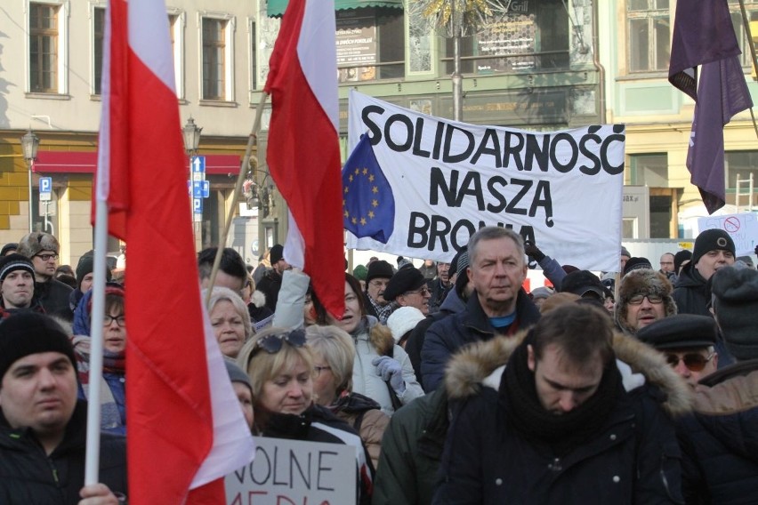 Protest KOD we Wrocławiu, 17.12.2016