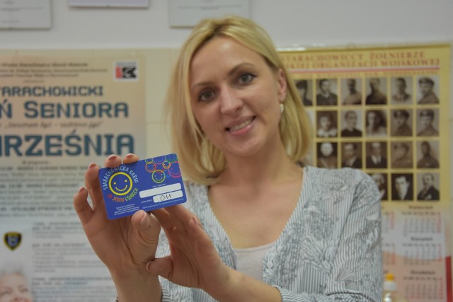 Wioletta Grosicka zaprasza po odbiór Starachowickiej Karty Za Jeden Uśmiech.
