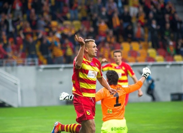 Mateusz Piątkowski zagrał znakomity mecz i znów błysnął umiejętnościami snajpera.