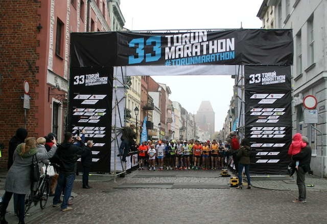 Start ubiegłorocznego, 33. Toruń Marathon