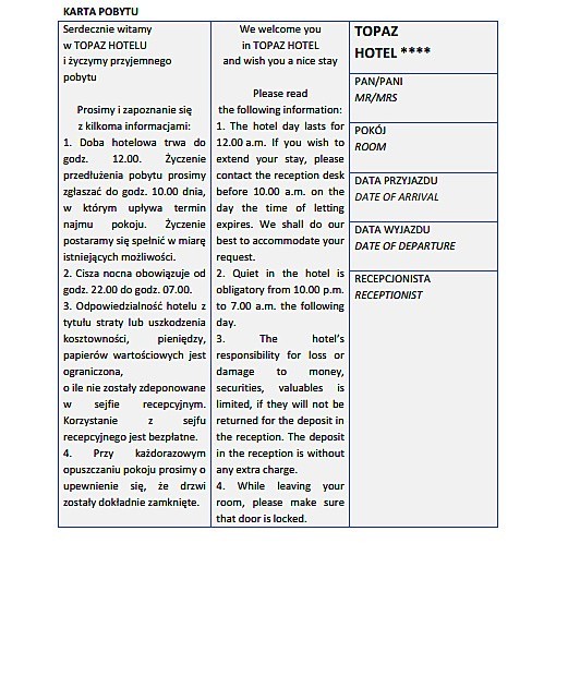 Nowy egzamin zawodowy 2014: TECHNIK HOTELARSTWA [ARKUSZE...