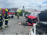 Groźny wypadek pod Tarnowem. W Woli Rzędzińskiej zderzyły się dwa samochody. Wśród poszkodowanych są dzieci