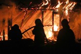 Pożar w tartaku w Stalowej Woli. Spłonęły dwie hale ze sprzętem tartacznym. Straty oszacowano na pół miliona złotych