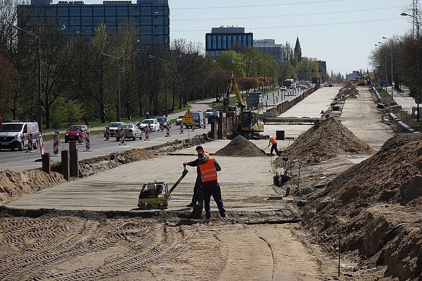 Remont Śmigłego-Rydza. Jak postępują prace? Odwiedziliśmy plac budowy. Zobacz najnowsze zdjęcia 23.04.2020