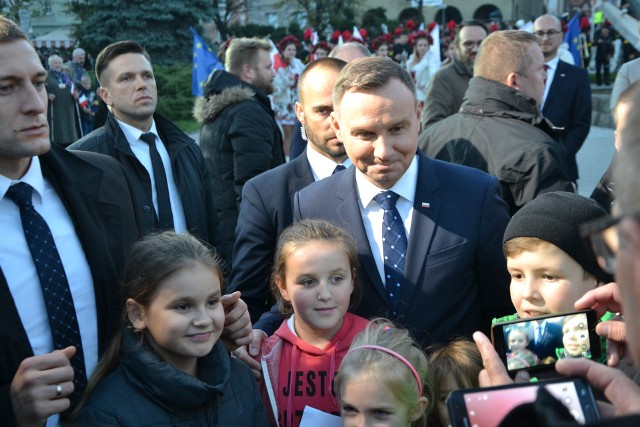 Prezydent Andrzej Duda spotkał się z mieszkańcami Wodzisławia Śl.