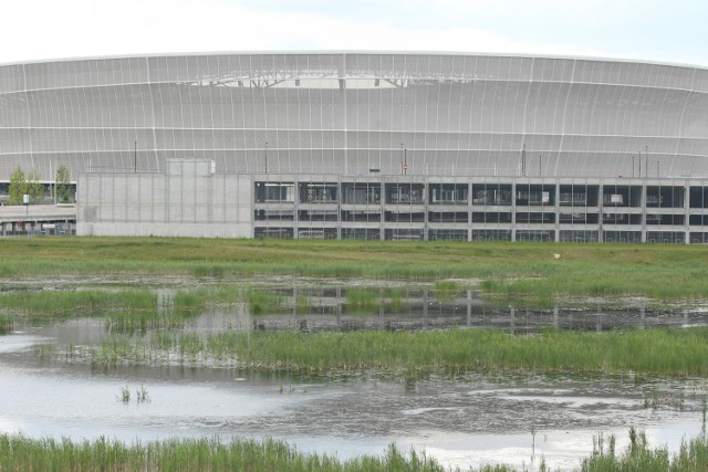 Wielkie rozlewisko przy Stadionie Miejskim