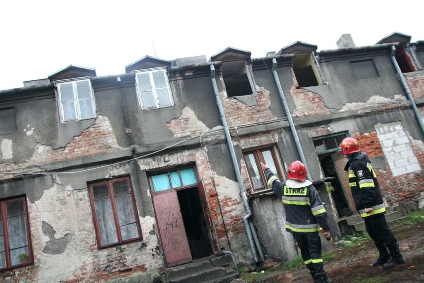 Zawalenie stropu budynku przy ul. Tumskiej we Włocławku