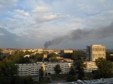 Kraków: pożar w magazynie wojskowym [ZDJĘCIA INTERNAUTY]