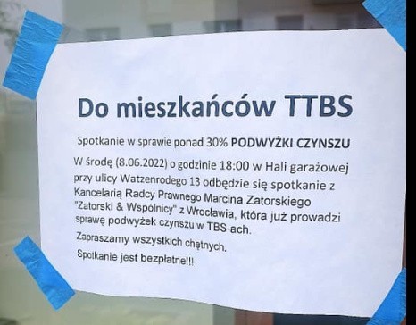 Toruń. Podwyżki czynszów w TTBS i ZGM. Lokatorzy z JAR-u pójdą do sądu?