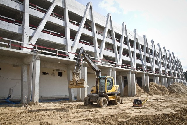 Stadion miejski przy ulicy Słonecznej ma być gotowy na początku 2014 roku.