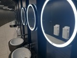 Odnowione toalety w Spodku zachwycają ZDJĘCIA Jest nowocześnie i oryginalnie. Dominują czarne motywy